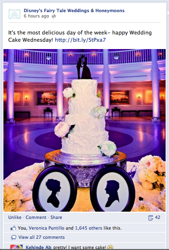 I just LOVE our beautiful cake...and apparently 1,000+ other people do too!
