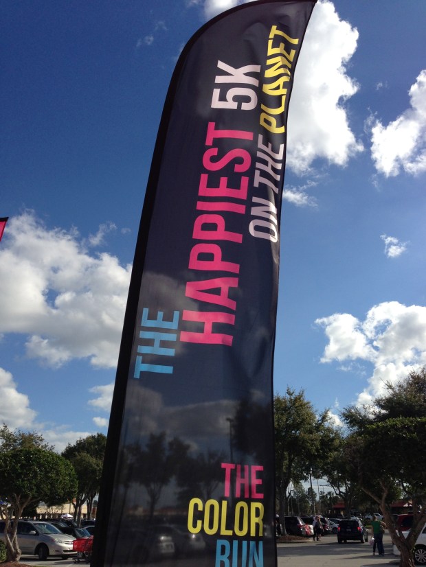 The signage outside Sports Authority set the stage for the event well!