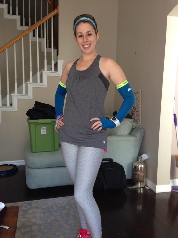 It was cold enough to bring out the arm sleeves!