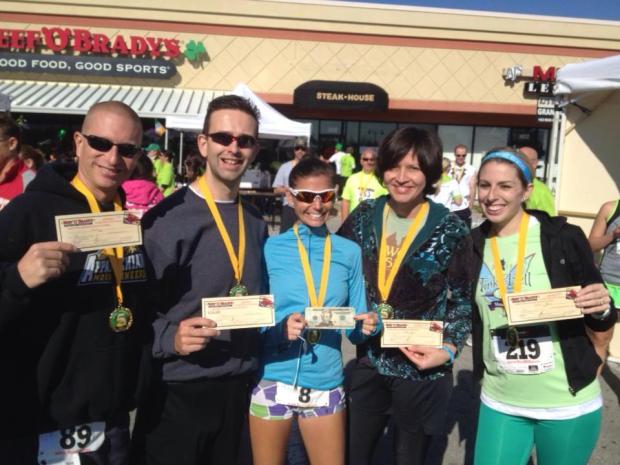 Sean, Dwayne, Angie (2nd Female overall with cash prize), Silvia, and Me!  Photo borrowed from Silvia.